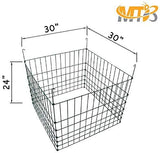 MTB Garden Wire Compost Bin 30x30x24 inches, Green, Garden Bed Fencing