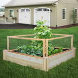 CritterGuard 23.5 in. Cedar Garden Fence (4-Pack)