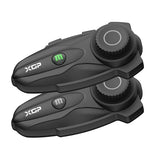 Motorcycle Bluetooth Headset V5.2 with Music Sharing, 2-Way Motorcycle Helmet Bluetooth with IP67 Waterproof, Motorcycle Communication Systems with Hi-FI Speakers for ATV/Snowmobile/Ski, 2 Pack